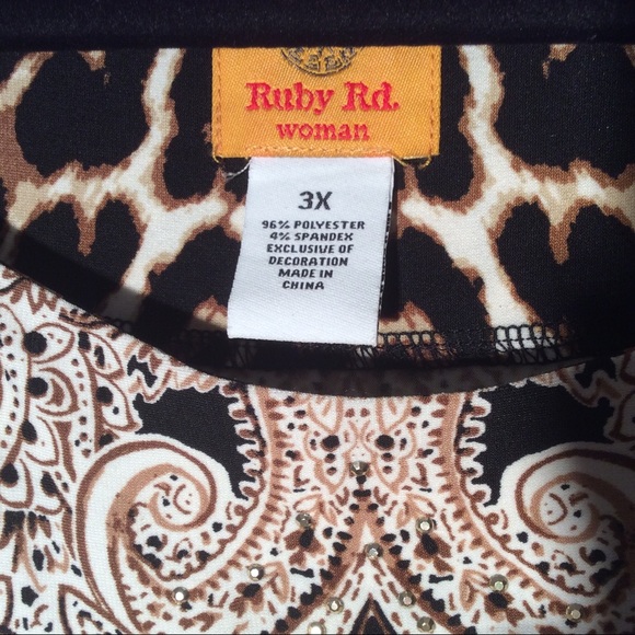 Ruby Rd. Women’s Dress Size 3x Shift Leopard Print - Picture 4 of 8